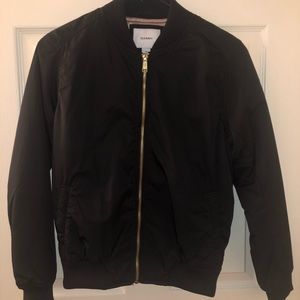 Black bomber jacket